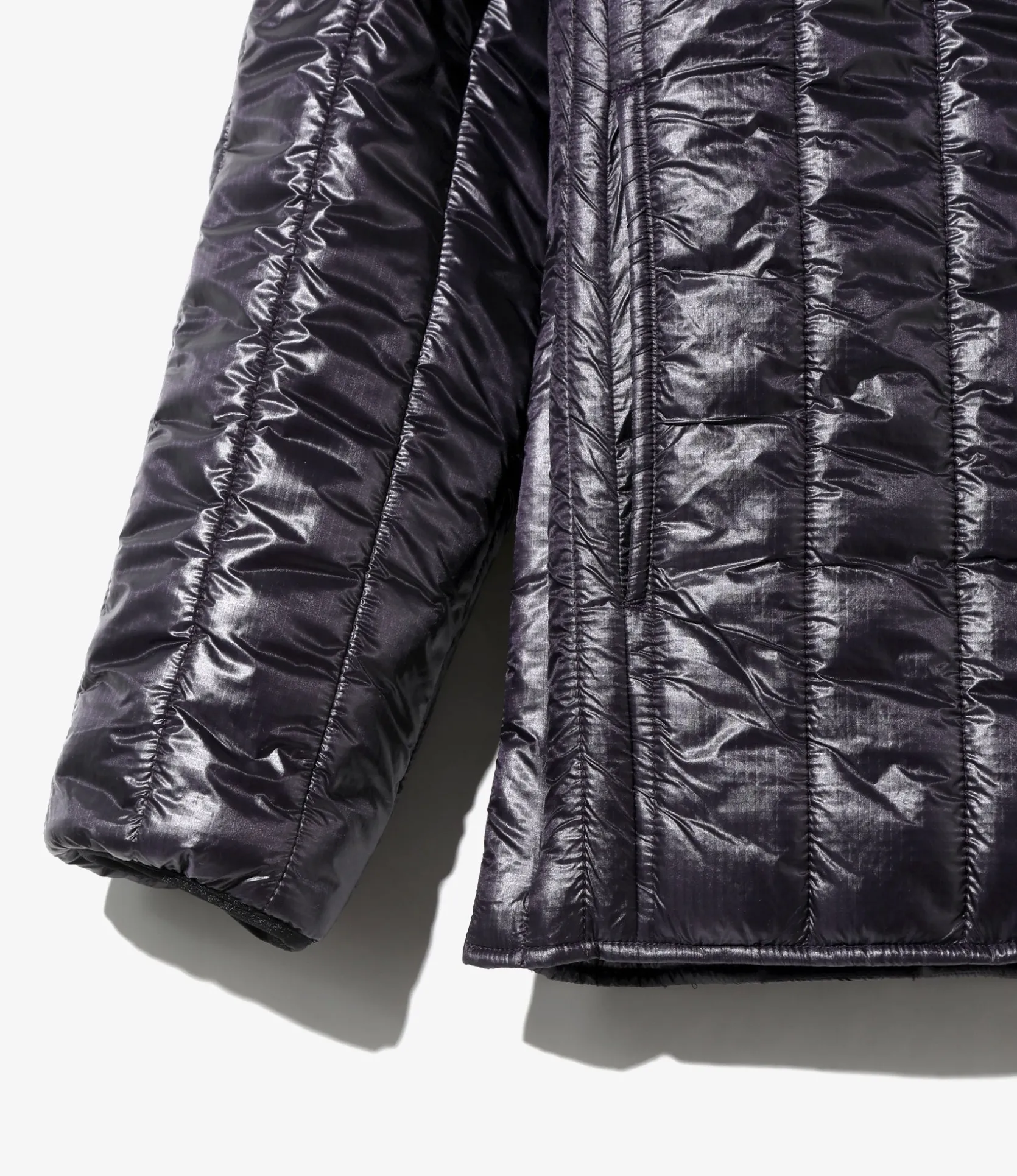 Quilted Pullover Parka - Purple - Nylon Ripstop