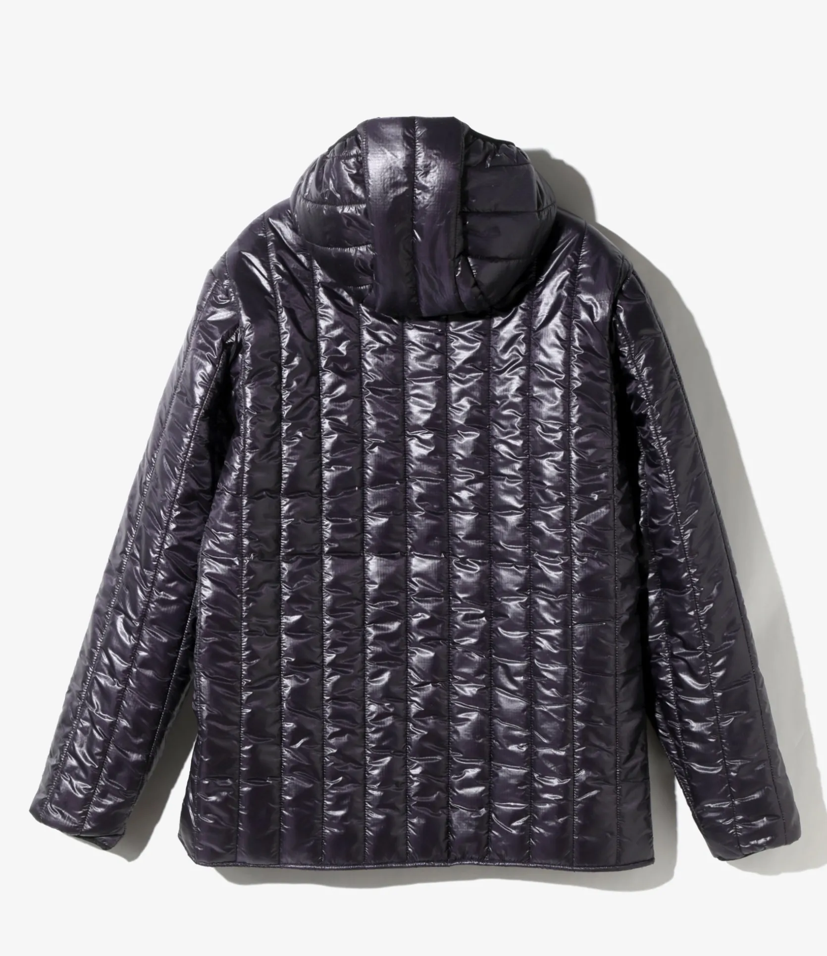 Quilted Pullover Parka - Purple - Nylon Ripstop