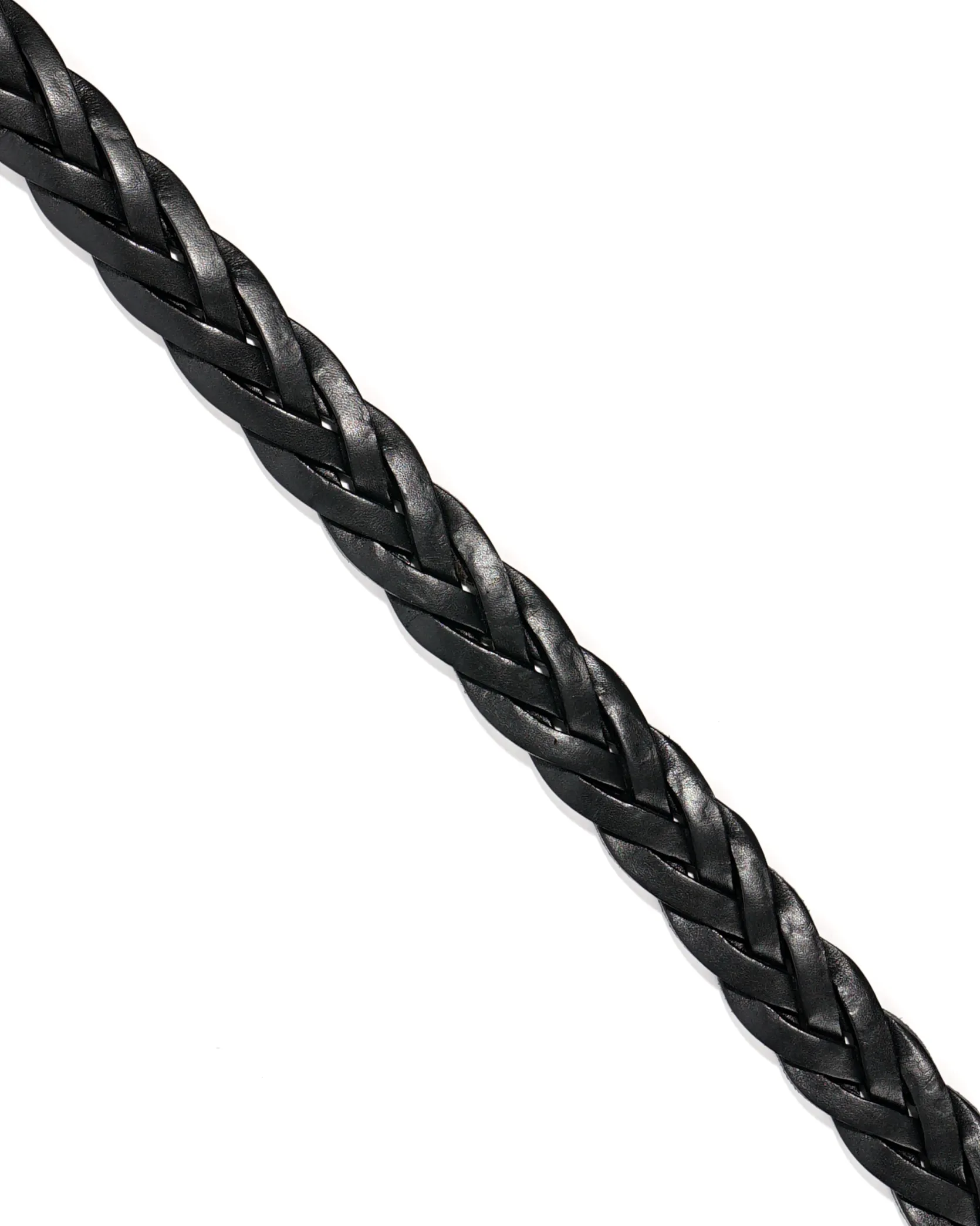 1 1/4" Braided Belt - Black
