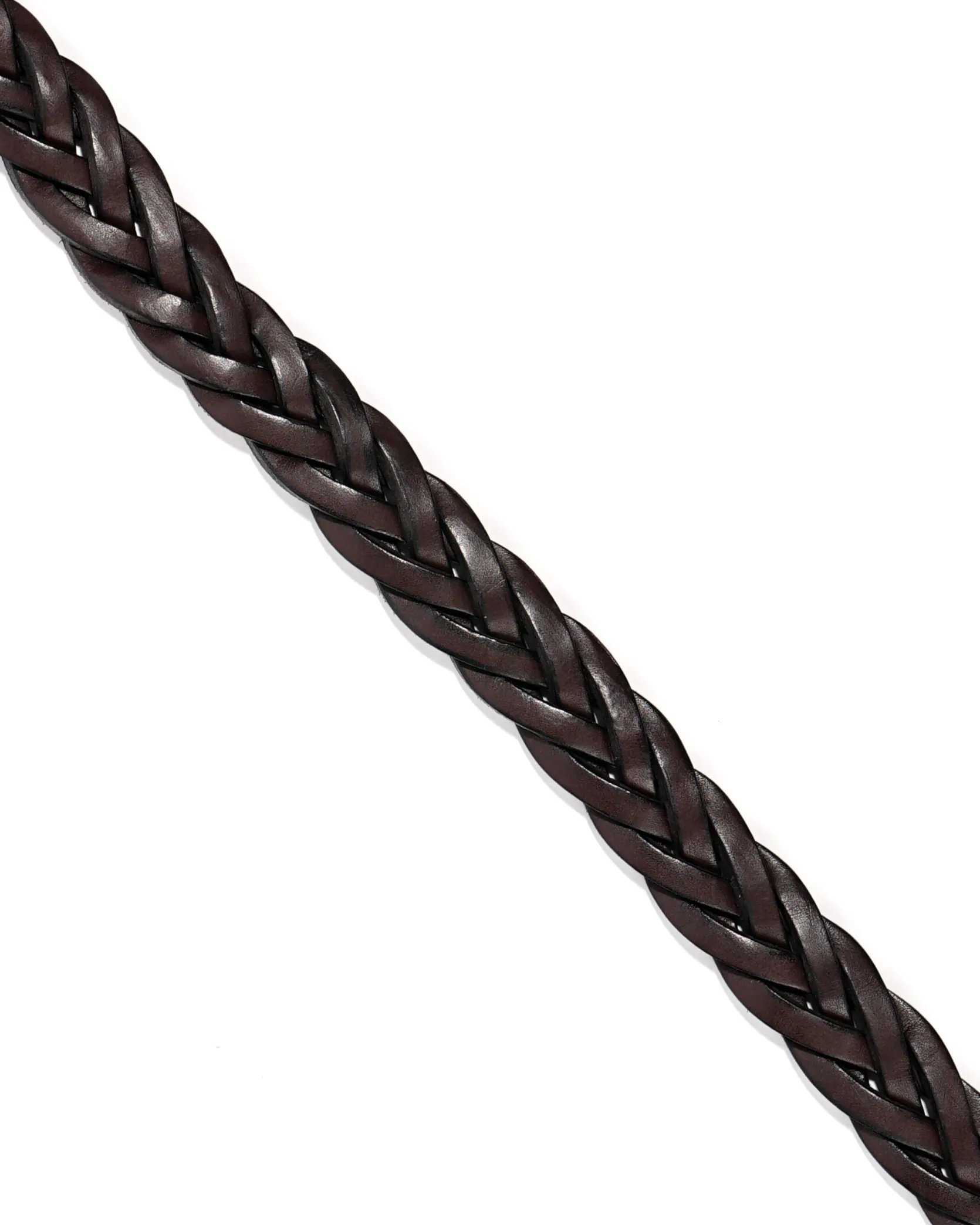 1 1/4" Braided Belt - Havana