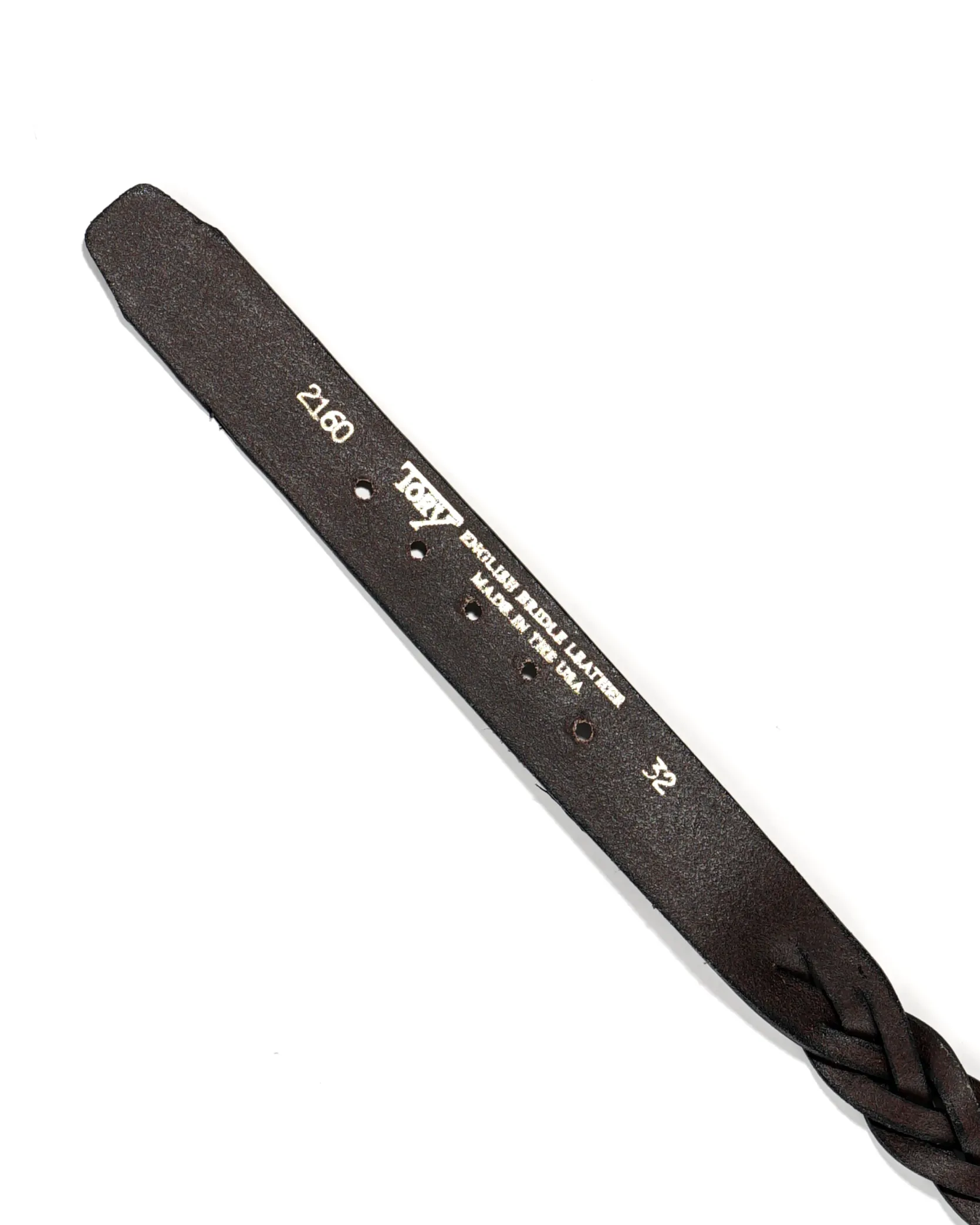 1 1/4" Braided Belt - Havana