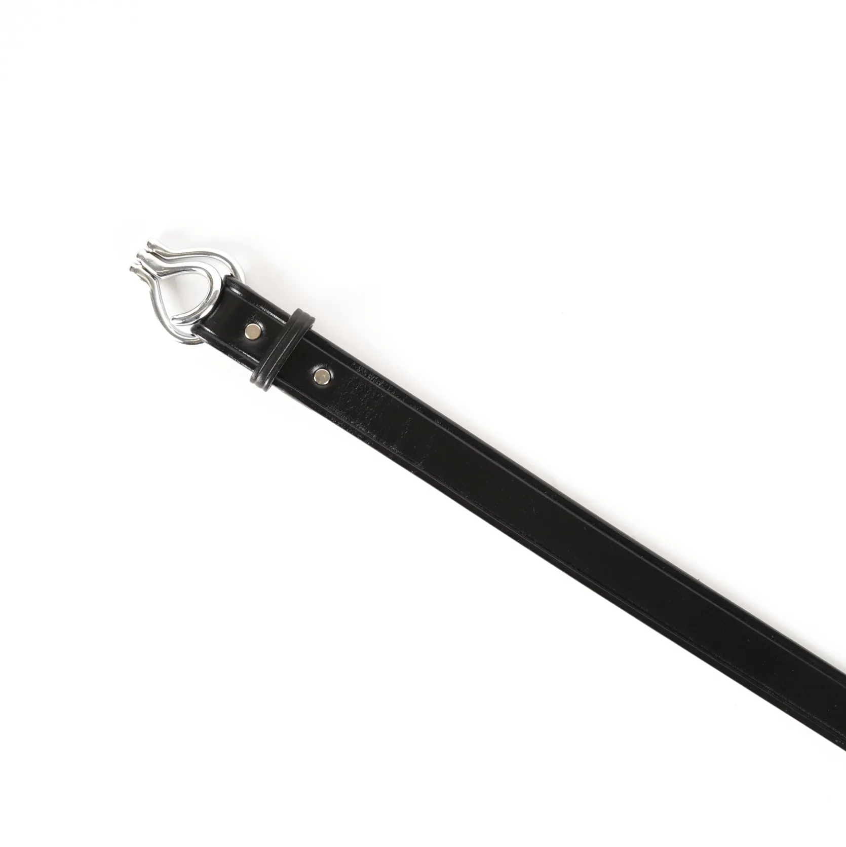 1 1/4" Nickel Hoof Pick Belt - Black