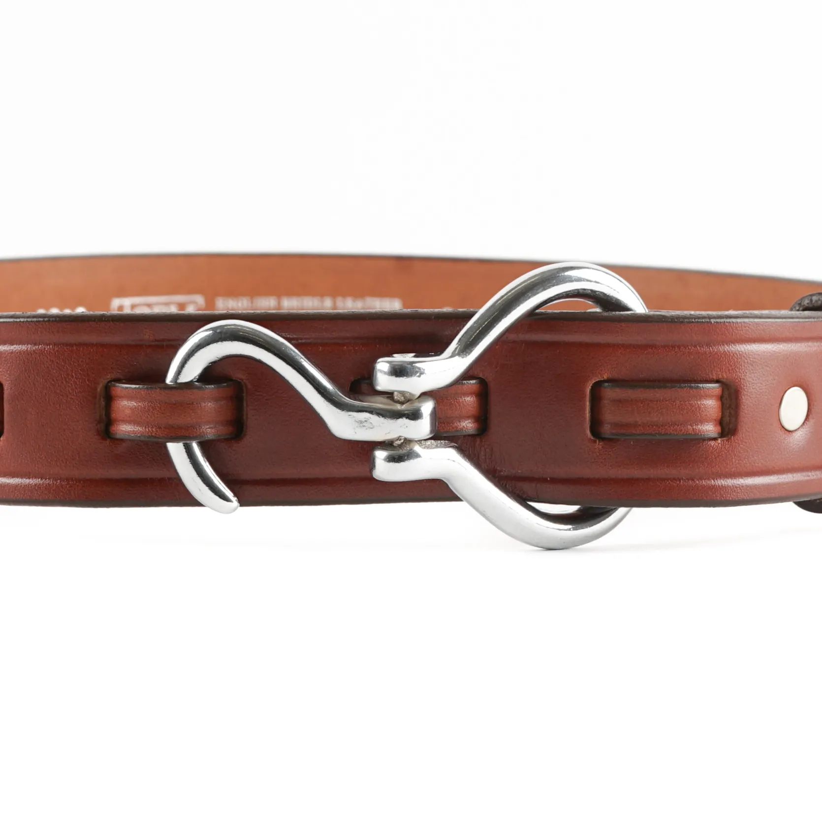 1 1/4" Nickel Hoof Pick Belt - Oakbark