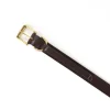 1 1/4" Strap Belt - Havana Dee Keeper/Brass