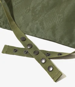 Radio Vest - Olive - Python Jacquard Sateen