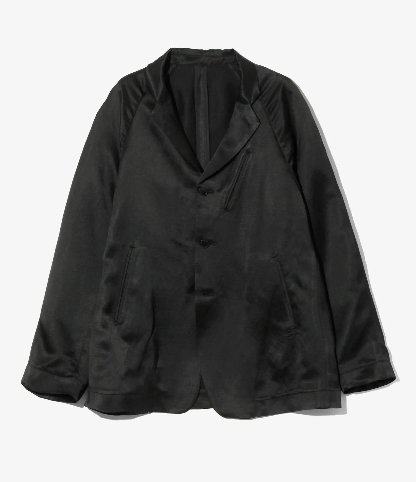 Raglan Jacket - Black - Bright Kersey
