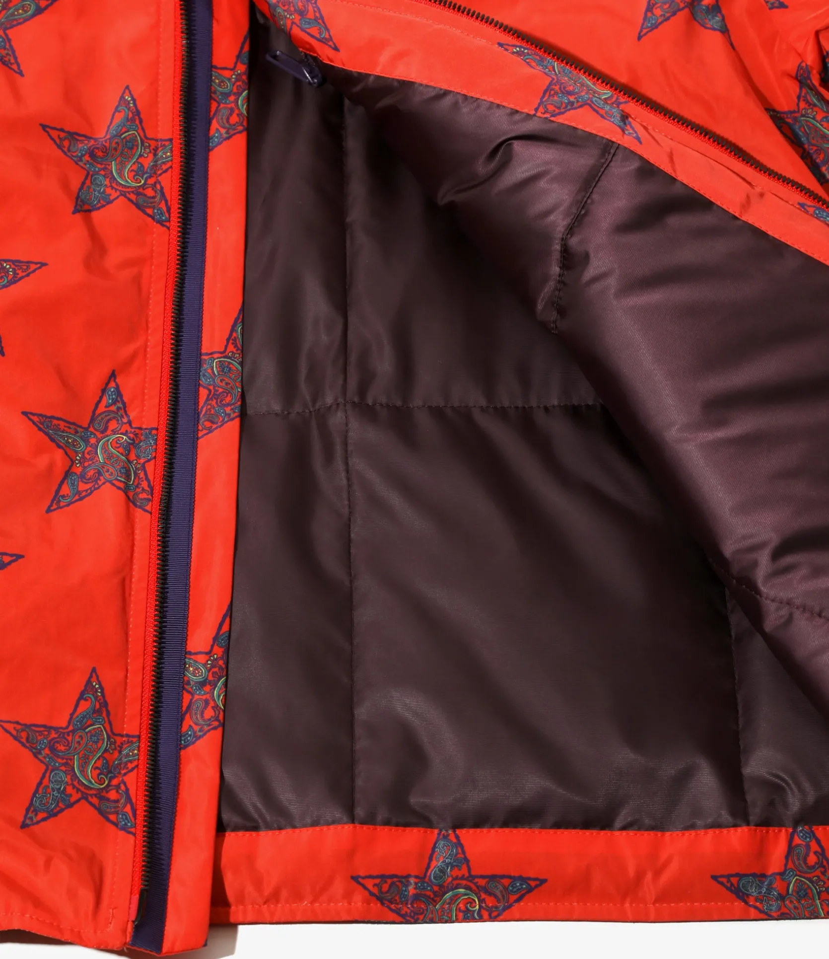 R.C. Down Jacket - Red Star - Poly Taffeta / Printed