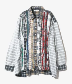 Rebuild Flannel Shirt -> I.O. Flannel Shirt ->7 Cuts Wide Shirt - Assorted