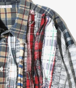 Rebuild Flannel Shirt -> I.O. Flannel Shirt ->7 Cuts Wide Shirt - Assorted
