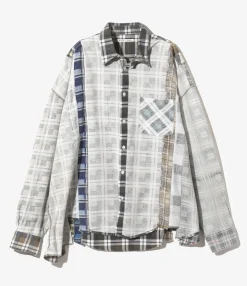 Rebuild Flannel Shirt -> I.O. Flannel Shirt ->7 Cuts Wide Shirt - Assorted