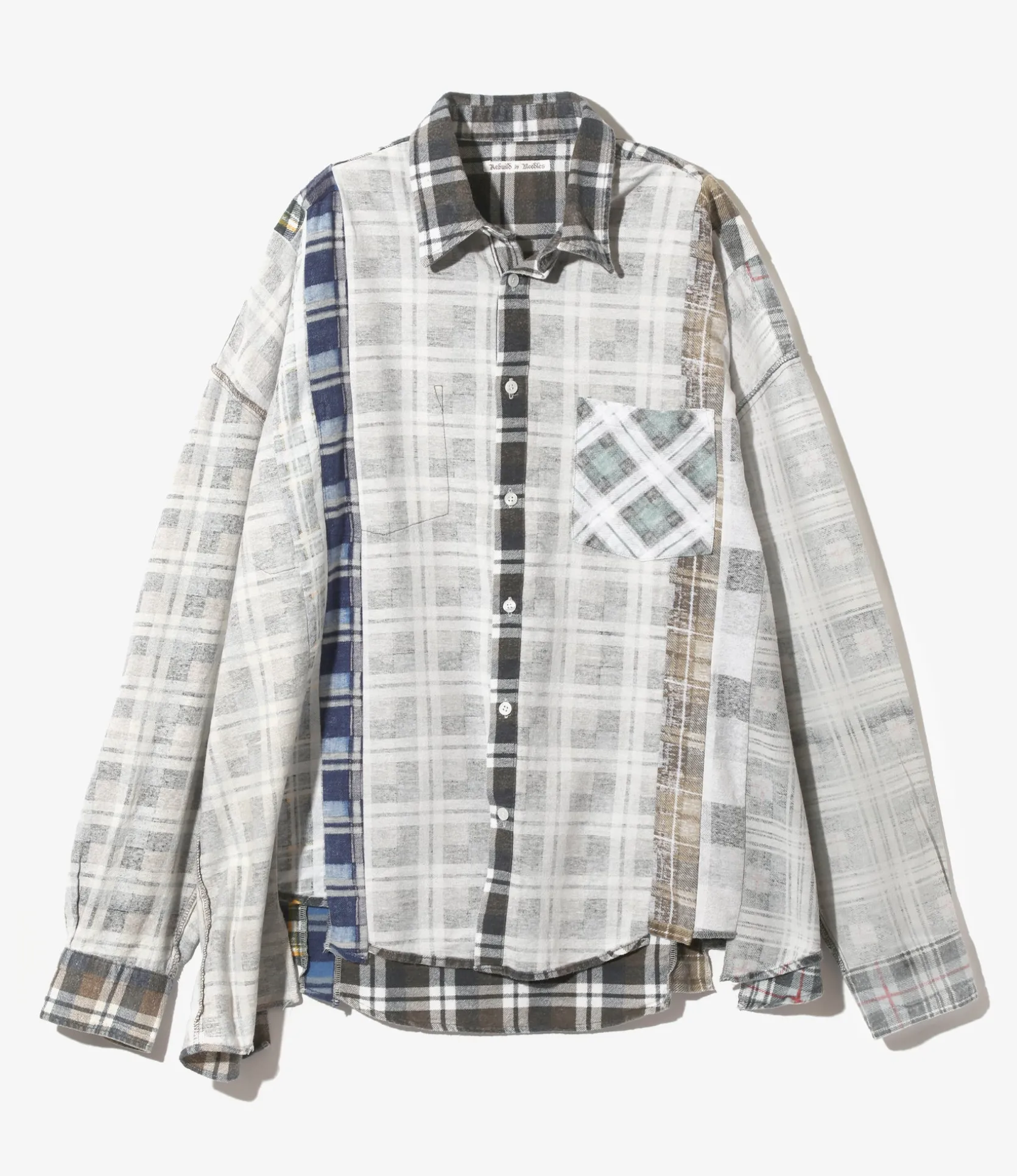 Rebuild Flannel Shirt -> I.O. Flannel Shirt ->7 Cuts Wide Shirt - Assorted