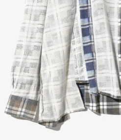 Rebuild Flannel Shirt -> I.O. Flannel Shirt ->7 Cuts Wide Shirt - Assorted