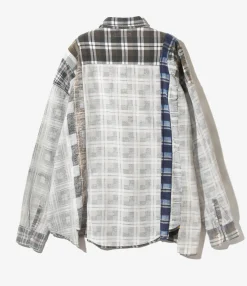 Rebuild Flannel Shirt -> I.O. Flannel Shirt ->7 Cuts Wide Shirt - Assorted
