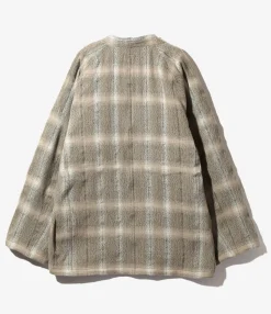 Samue Jacket - Olive - W/PE Plaid Double Jq.
