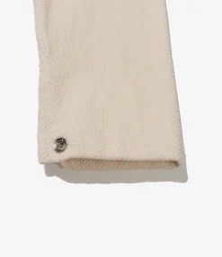Shop Coat - Natural Cotton Heavy Basketweave