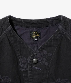 Short Coverall - Black - 13oz Denim / Rose Jq.