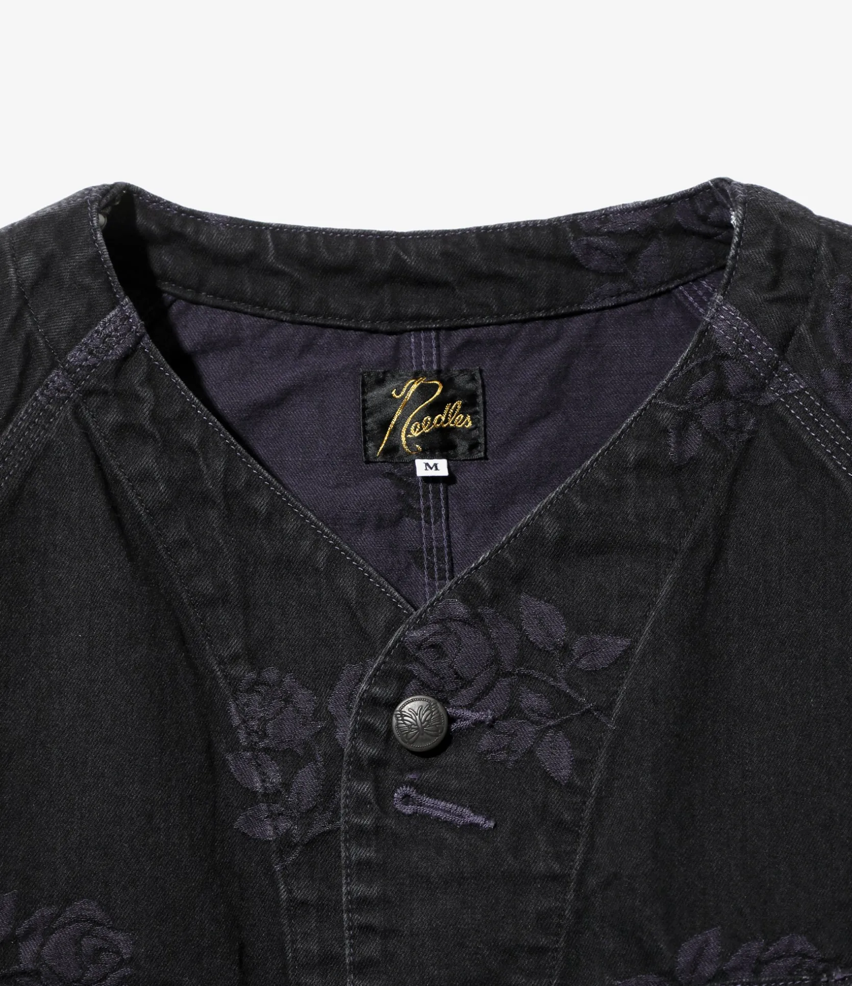Short Coverall - Black - 13oz Denim / Rose Jq.