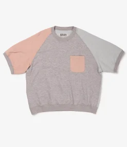 Short Sleeve Crew Combo - H.Grey CP French Terry