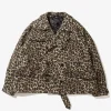 Short Trench - Brown Nyco Leopard Print