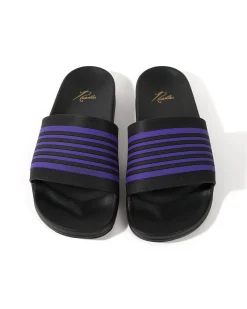 Shower Sandals - Black/Purple - Track Line