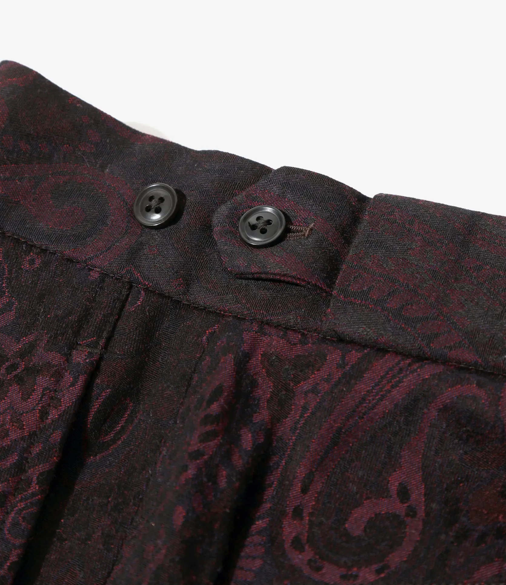 Side Tab Trouser - Purple - W/R Paisley Jq.