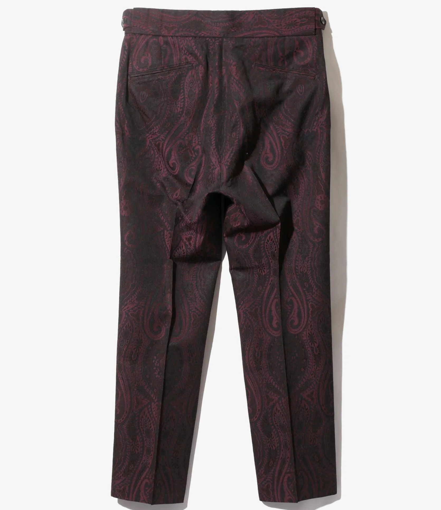 Side Tab Trouser - Purple - W/R Paisley Jq.
