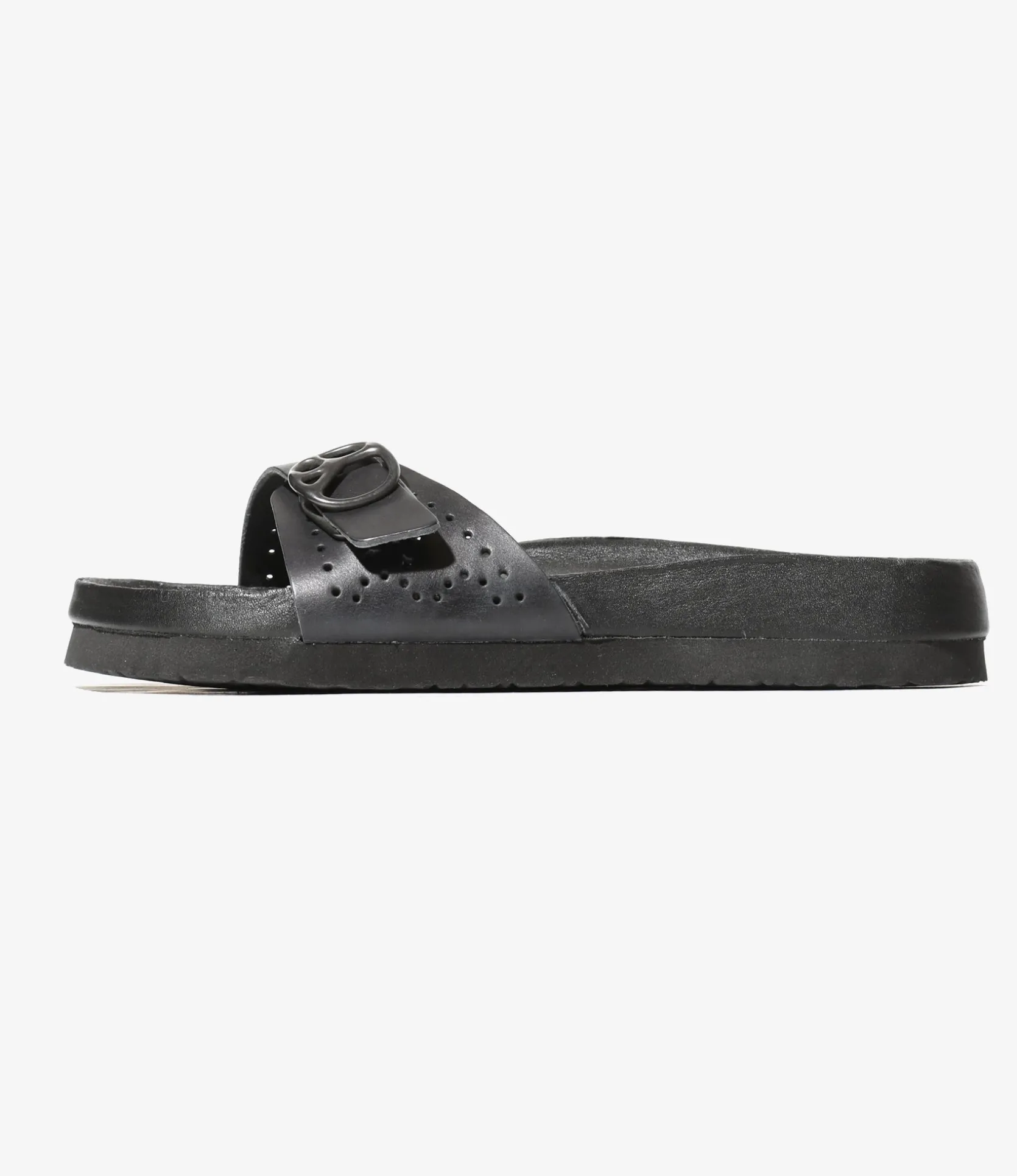 Single Strap Sandal - Black - Cowhide Lthr.