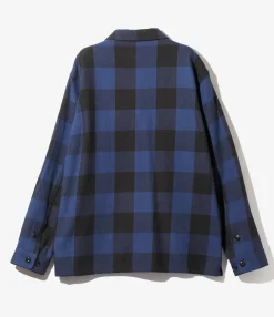 Smokey Shirt - Blue - Cotton Buffalo Plaid Twill