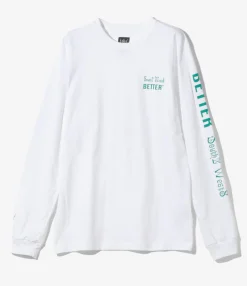 South2 West8 x Better Gift Shop - Long Sleeve T-Shirt - White