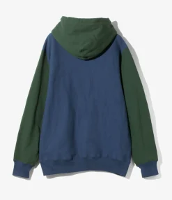 South2 West8 x Better Gift Shop - Hooded Sweatshirt - Dk. Blue / Forest Green