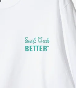 South2 West8 x Better Gift Shop - Long Sleeve T-Shirt - White