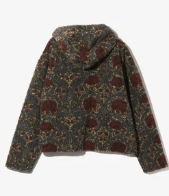 SPO Hoody - Khaki/Grey - Poly Pile Botanical Jq.