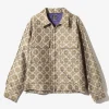 Sport Jacket - Beige - W/PE Ornament Jq.