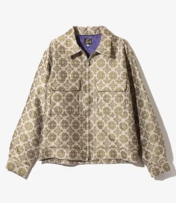 Sport Jacket - Beige - W/PE Ornament Jq.