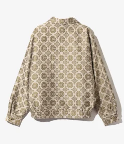 Sport Jacket - Beige - W/PE Ornament Jq.