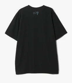 S/S Crew Neck Tee - Black - Skull&Target