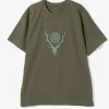 S/S Crew Neck Tee - Olive - Skull&Target