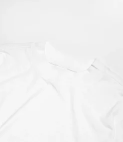 S/S Mock Neck Tee - White - Cordura Jersey