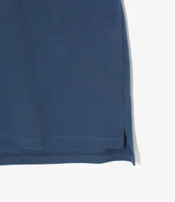 S/S Polo Shirt - Blue - Cotton Pique