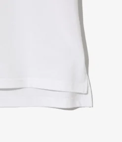 S/S Polo Shirt - White - Cotton Pique