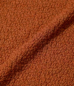 S/S Polo Sweater - Rust - Merino Wool Knit