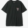 S/S Round Pocket Tee - Black - Circle Horn
