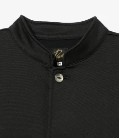 Stand Collar Jacket - Black - Bright Jersey