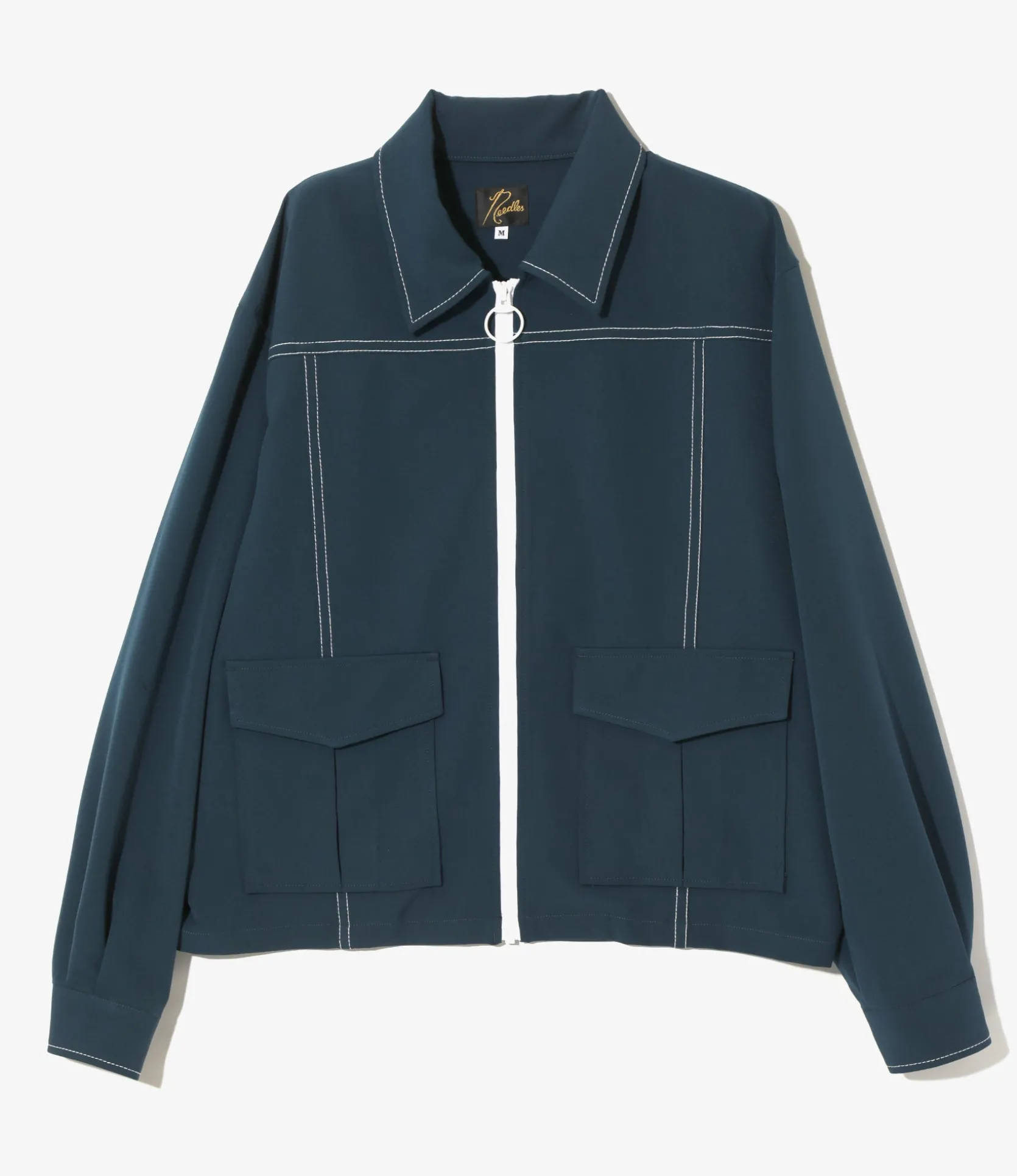 Stitched Sport Jacket - Navy - Poly Light Double Cloth