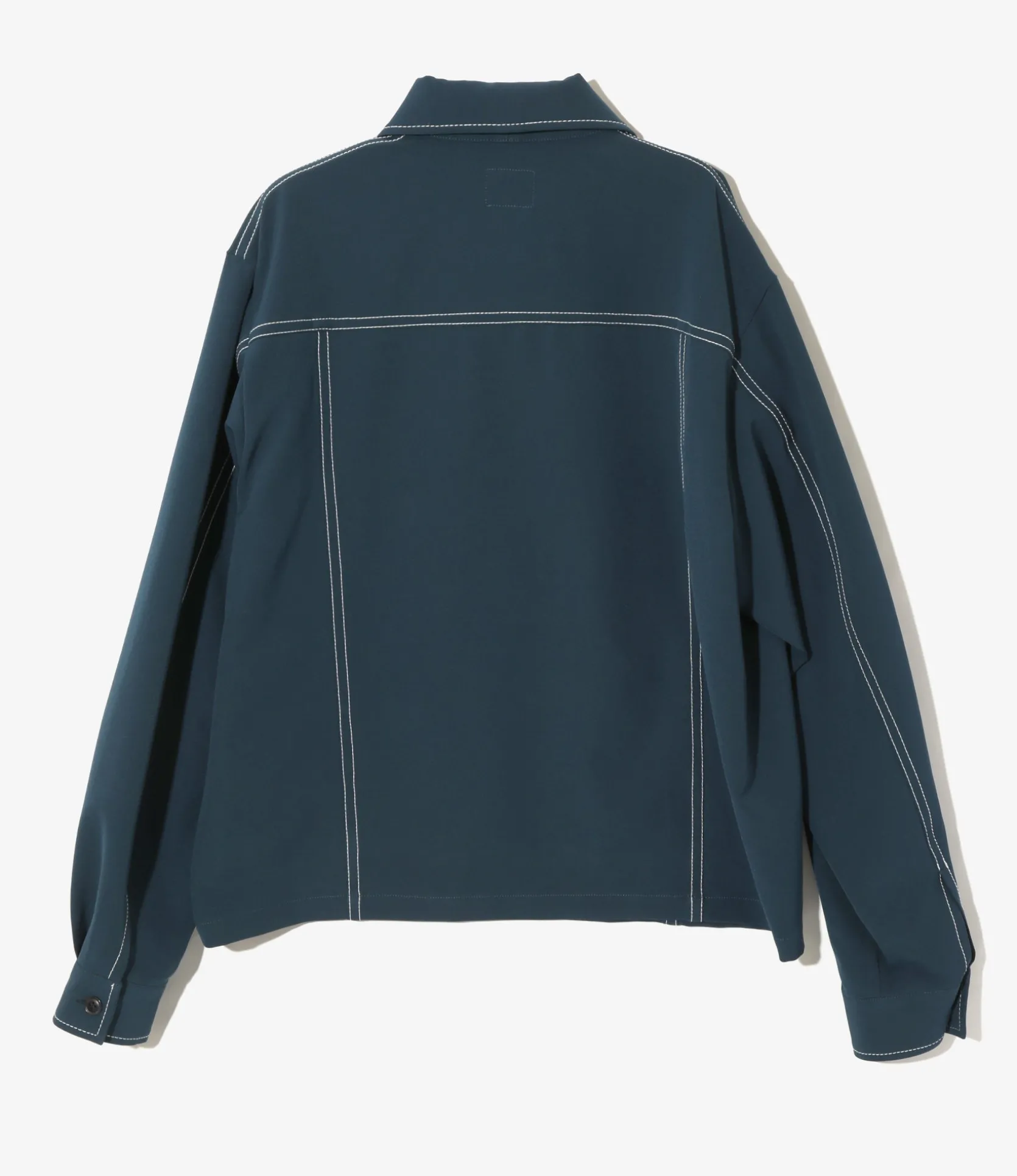 Stitched Sport Jacket - Navy - Poly Light Double Cloth