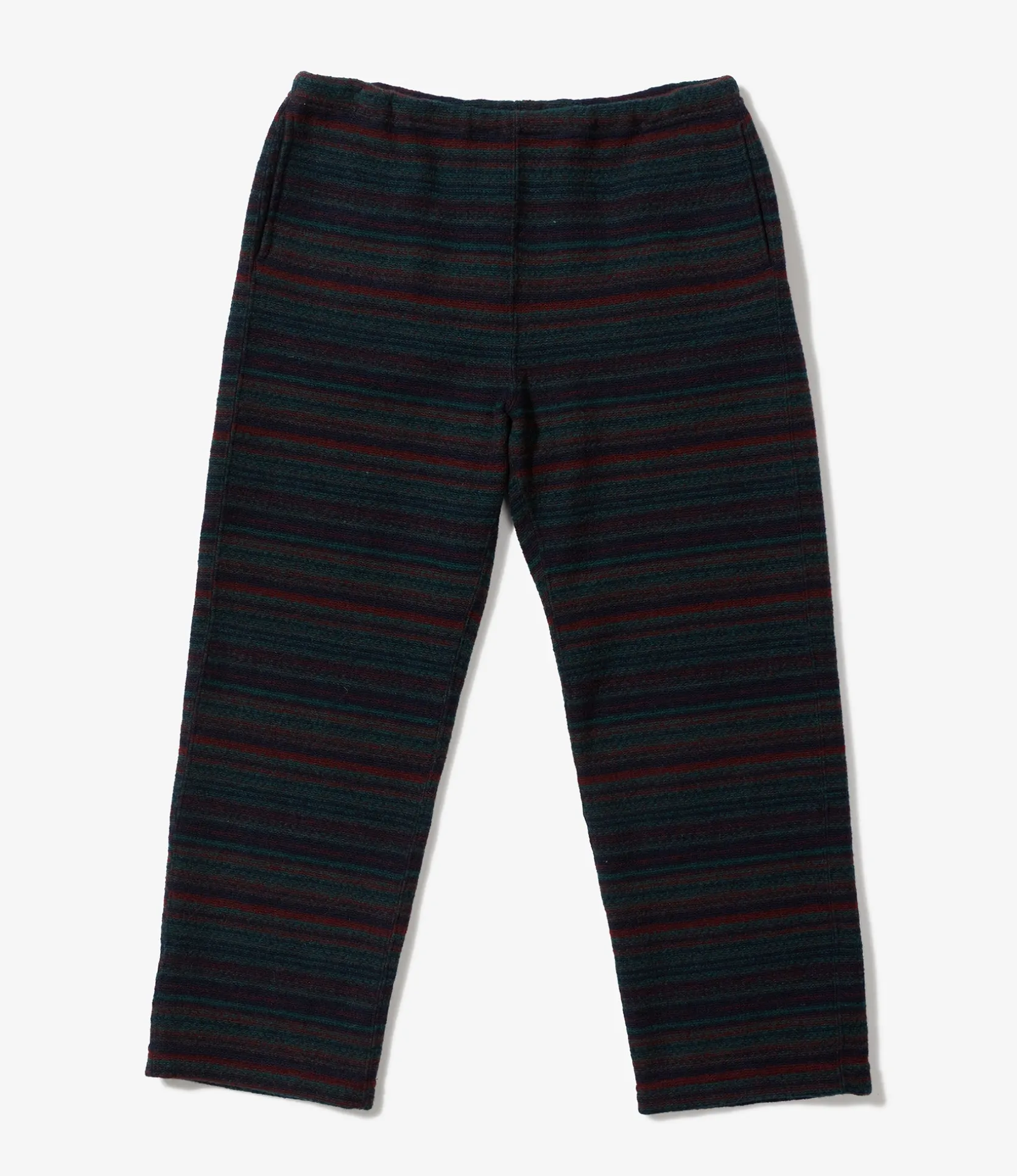 STK Pant - Green Fair Isle Stripe Sweater Knit