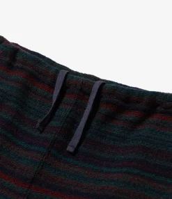STK Pant - Green Fair Isle Stripe Sweater Knit