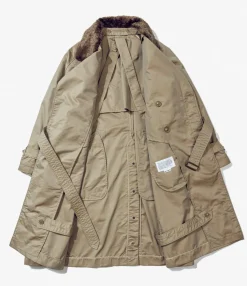 Storm Coat - Khaki Nylon 3 Layer Cloth