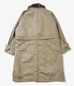 Storm Coat - Khaki Nylon 3 Layer Cloth