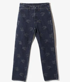 Straight Jean - Indigo - 13oz Denim / Rose Jq.